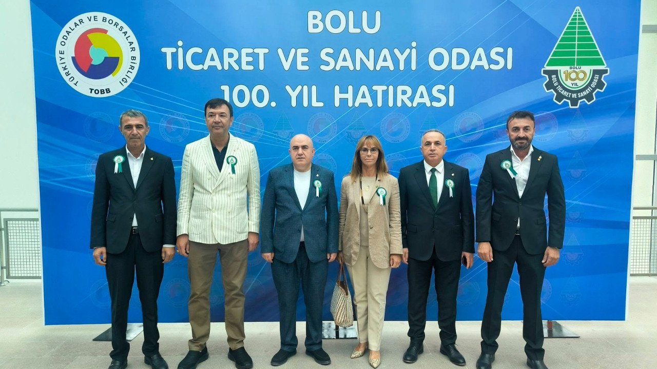 Bilecik TSO heyeti, Bolu TSO’nun 100. yıl programına katıldı